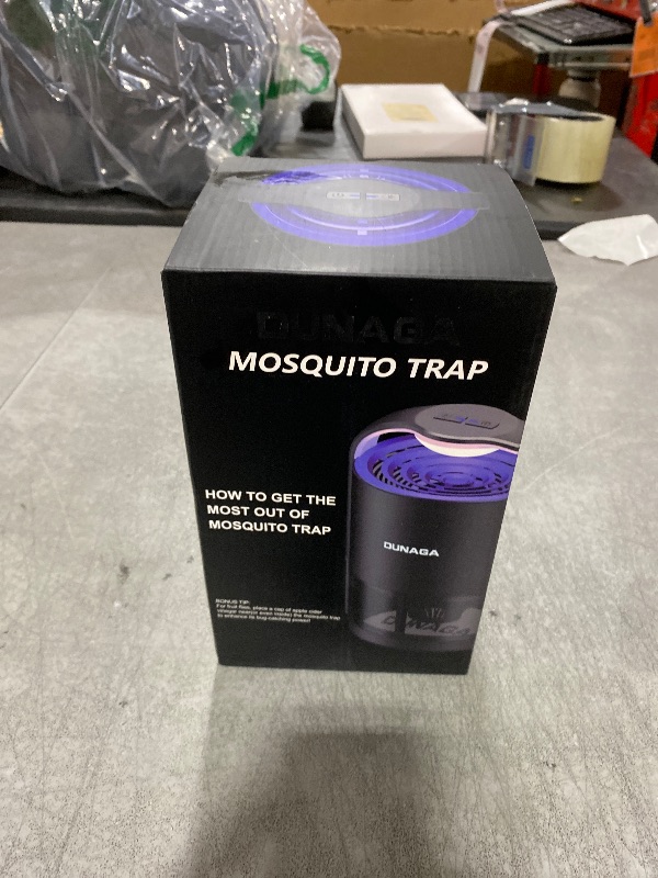 Photo 1 of DUNAGA Fly Traps, Fruit Fly Trap Indoor, Gnat Traps, Bug Zapper Indoor,Mosquito Traps with 10 Sticky Glue Boards, Black