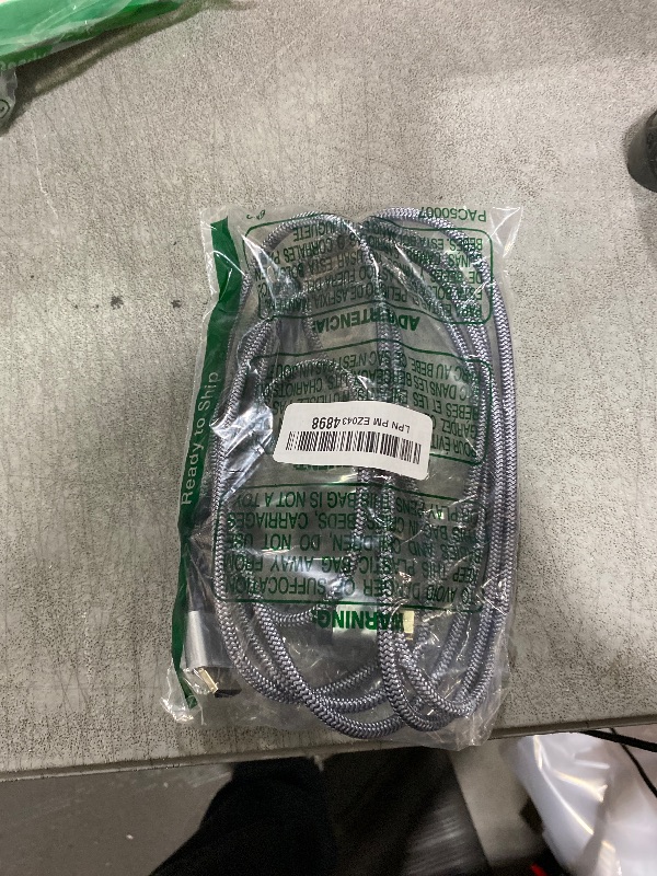 Photo 1 of Highwings HDMI Cable 10 FT 4K@60Hz HDR Braided HDMI 2.0 Cord, High Speed with Ethernet/ARC, Ultra HD, 2K, 1080P, 3D, HDCP 2.2, Compatible for PS-5/4/ 3/ HDTV/Monitor/Projector/Streaming Media
