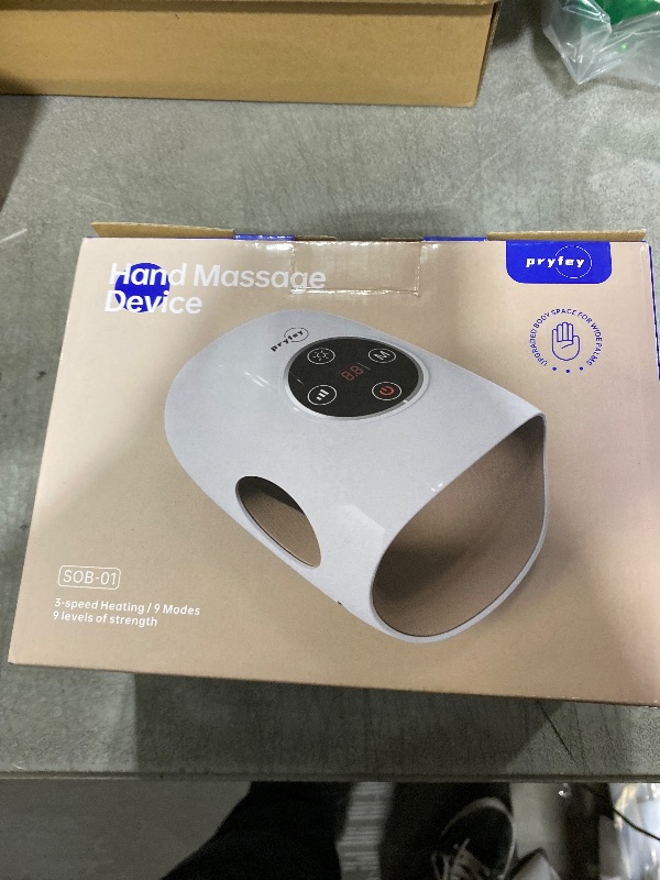 Photo 1 of Hand Massager, 9 Modes 9 Intensities Hand Massage, Cordless Hand Massager for Arthritis and Carpal Tunnel, Gift for Men Women Parents Relaxation at Office,White