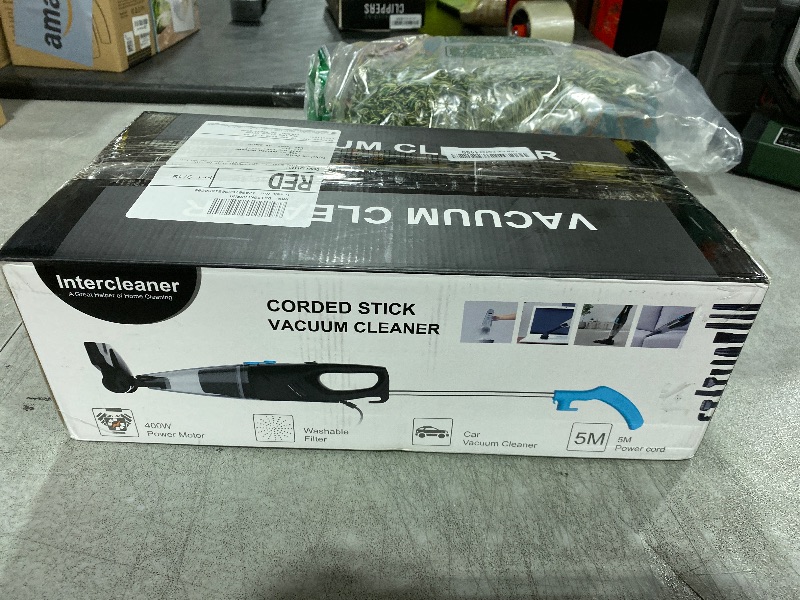 Photo 1 of Intercleaner Corded Vacuum Cleaner, 15KPa Powerful Suction with 400W Motor, 12 in 1 Lightweight Bagless Stick Vac with Handheld, Ultra Quiet, for Hardwood Floor Carpet Car Pet Hair