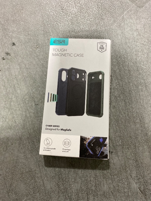 Photo 1 of ESR for iPhone 17 Pro Max Case, 7X Military-Grade Drop Protection with Camera Control Button, Shock-Absorbing Phone Rugged Cover, Compatible with MagSafe Accessories, Magnetic Cyber Series, Black