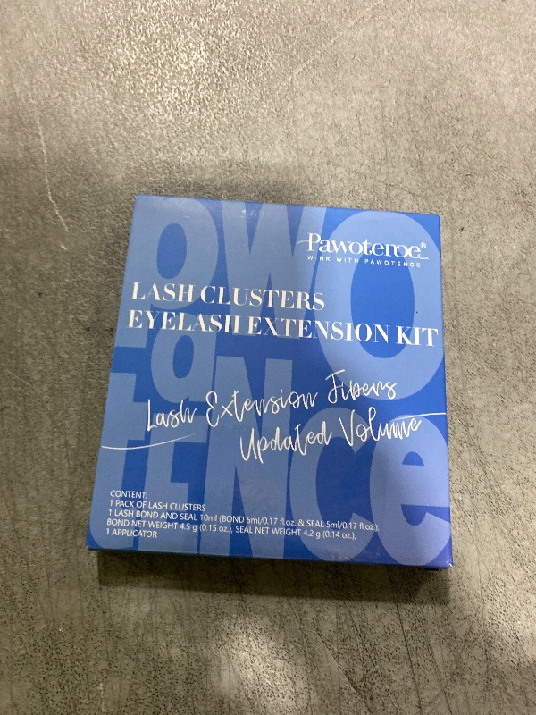 Photo 1 of Pawotence Lash Extension Kit Lash Clusters Multi-types Individual Lashes Natural Bottom, Light Volume, 20D 30D Clusters Eyelash Extension Kit with Lash Bond and Seal, Lash Applicator for Self Use
