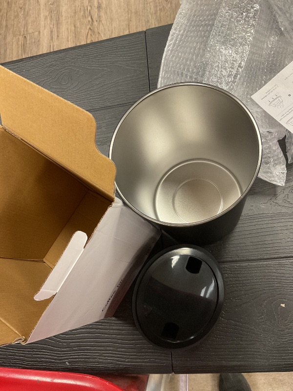 Photo 1 of KIVY Vacuum Coffee Canister (Large) - Push Lid Preserves Aroma & Oil - Stainless Steel Airtight Canister - Container for Ground & Coffee Bean Storage - Removes Excess Air