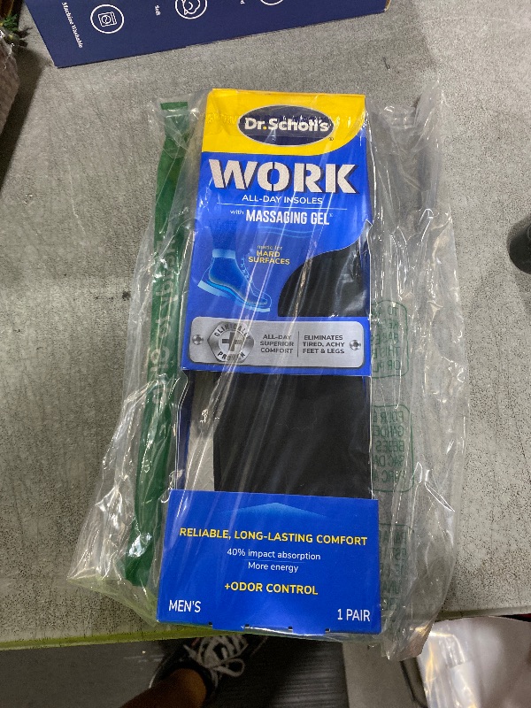 Photo 1 of Dr. Scholl's Work All-Day Superior Comfort Insoles (with) Massaging Gel, Men, 1 Pair, Trim to Fit