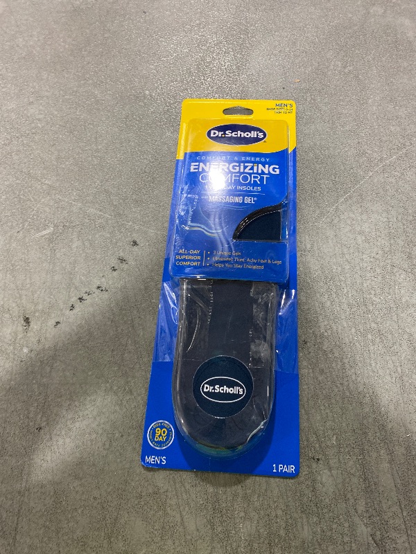 Photo 1 of Dr. Scholl’s Energizing Comfort Men’s Everyday Insoles with Massaging Gel - Clinically Proven, All-Day Energy and Comfort Inserts with Patented Triple Gel Design - Shock Absorbing, Arch Support