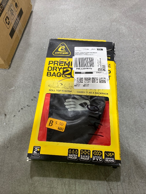 Photo 1 of Cressi Premium Dry Bag, Black/Red, 20 LT