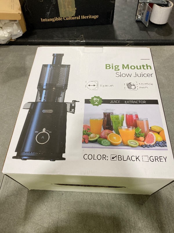 Photo 1 of ECOSELF Juicer Machines with Large Feed Chute, Professional Hands Free Cold Press Juicer For Whole Fruits & Vegetables, Self Feeding for Juice Extractor Machine, Easy to Clean