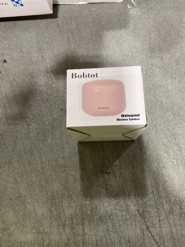 Photo 1 of Bobtot Portable Bluetooth Speakers with Strap Easy to Carry, Wireless IPX5 Waterproof Mini Speaker with Loud Stereo Sound, 20 Hours Playtime, Rechargeable Battery, Built-in Microphone, Pink