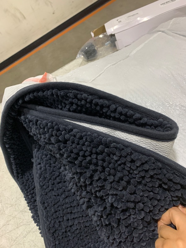 Photo 1 of Muddy Mat® AS-SEEN-ON-TV Highly Absorbent Microfiber Door Mat and Pet Rug, Non Slip Thick Washable Area and Bath Mat Soft Chenille for Kitchen Bathroom Bedroom Indoor and Outdoor - Charcoal 24" x 120"