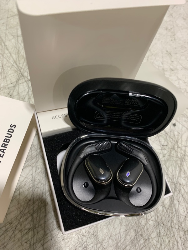 Photo 1 of TRAUSI Open Ear Wireless Earbuds Bluetooth Headphones, 50Hrs Playtime Stereo Sound Earphones with IPX7 Waterproof Ear Buds for Fitness/Travel