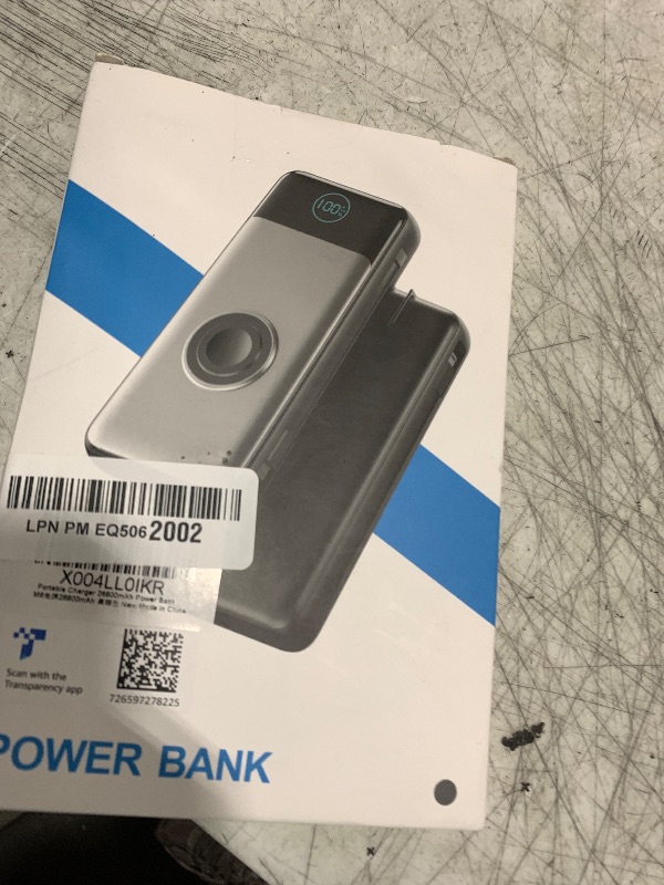 Photo 1 of Portable Charger 26800mah for iPhone with Built-in Cables & AC Wall Plug,6-in-1 USB C Power Bank with iWatch Charger,25W PD Fast Charging Battery Pack for iPhone16/15/14/ 13/12,Android,Apple Watch etc