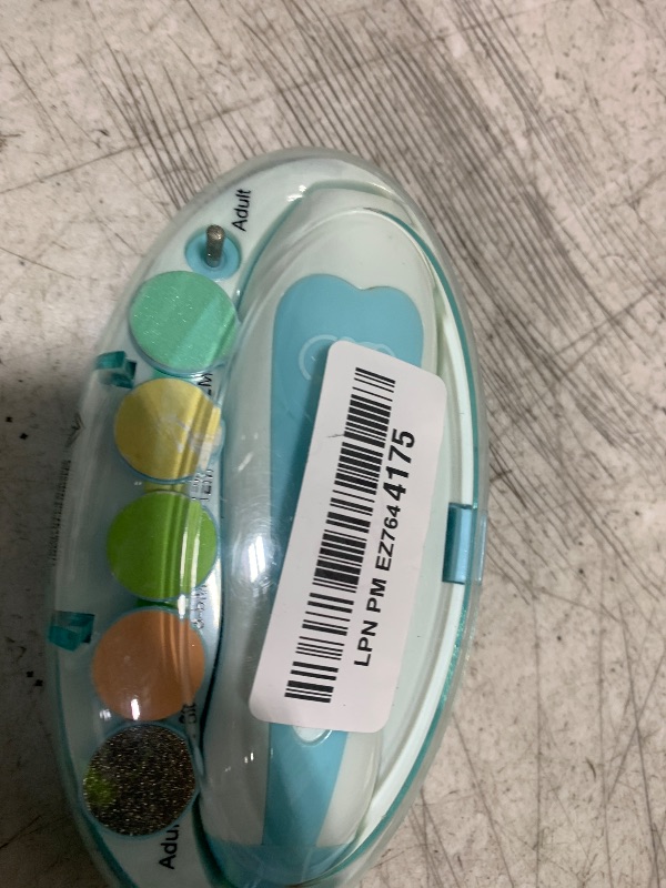 Photo 1 of Baby Nail Trimmer 21 in 1, Usage Labeled Case & 13 Extra Replacement Tools, Royal Angels Baby Electric Nail File, Baby Nail Care, Nail Clipper Newborn Toddler Toes & Fingernails Nail Kit (Blue)