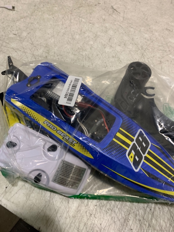 Photo 1 of TOPCHOIC Brushless RC Boat 30+MPH, Big Remote Control Boats for Adults and Kids, Fast Racing Boat with Self-Righting, LED Lights, Waterproof, RTR, Sailboat for Lake, River, Saltwater and Pools