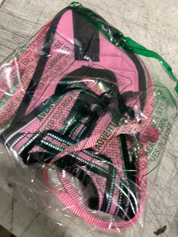 Photo 1 of rabbitgoo Cat Harness and Leash Set for Walking Escape Proof, Adjustable Soft Kittens Vest with Reflective Strip for Cats, Comfortable Outdoor Vest, Pink, M
