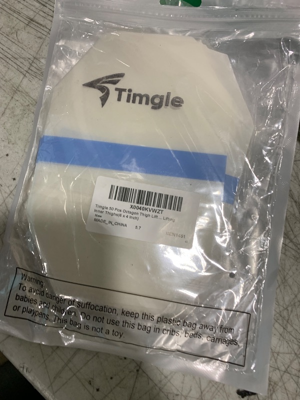 Photo 1 of Timgle 50 Pcs Thigh Lift Tape Invisible Waterproof 6 x 4 in Sagging Loose Skin Lifting Cellulite Adhesive Transparent Body Octagon Tape for Women Leg Inner Thighs