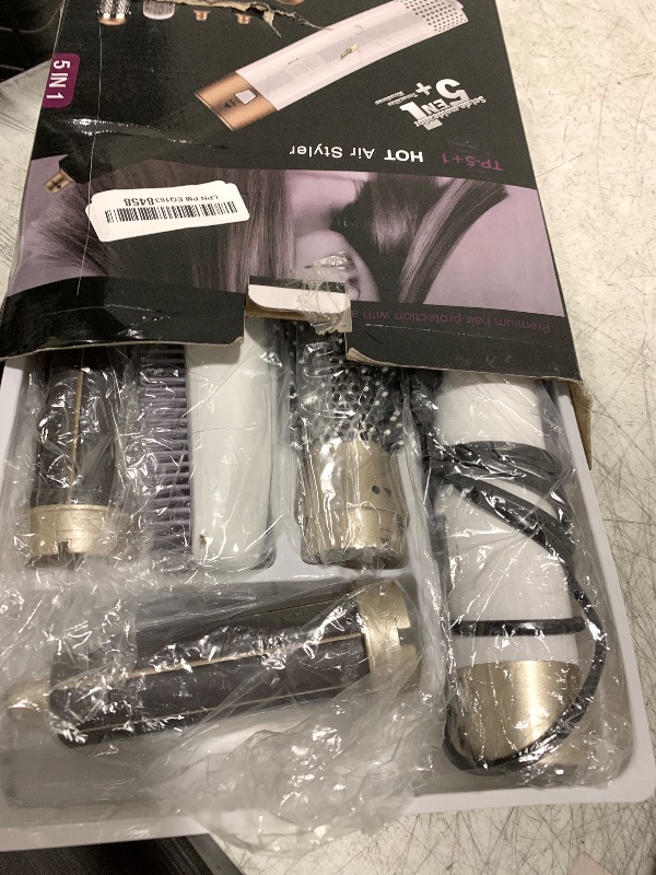Photo 1 of FYSSHUO 5 in 1 Multi Hair Styler, 110,000 RPM High-Speed Negative Ionic Hair Dryer Brush, Professional Blow Dryer Brush for Curling, Volumizing, Straightening, Waves, Salon Tools