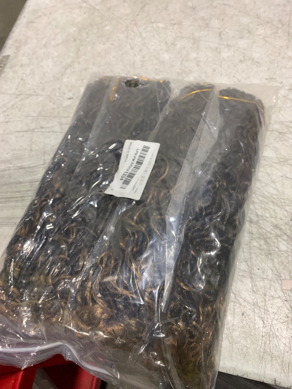 Photo 1 of 8 Packs Goddess Faux Locs Crochet Hair for Black Women, Long Goddess Locs Crochet Hair, Boho Style Locs, River Hair with Curly Ends (22Inch, T27#, 8Packs)