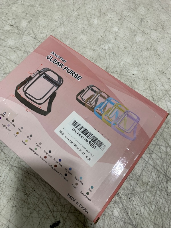 Photo 1 of Clear Purse for Women Clear Crossbody Bag for Stadium Events with Removable Straps for Concert Sport Beach