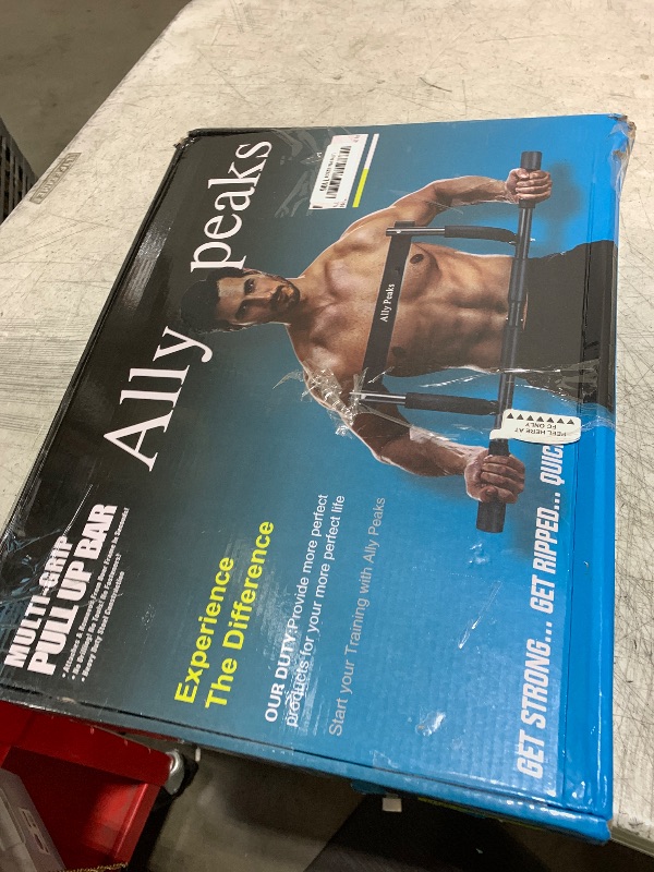Photo 1 of ALLY PEAKS Pull Up Bar Thickened Steel Pipe Super Heavy Duty Steel Frame Upper Workout Bar| Multi-Grip Strength for Doorway | Indoor Chin-Up Bar Fitness Trainer for Home Gym Max Limit 440 lbs