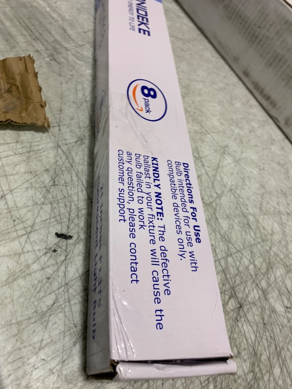 Photo 1 of 8 Pack 21 Inch T5 Fluorescent Light Bulb 13 Watt F13T5/CW Compatible for Sylvania Satco Philips GE Under Cabinet Tube Light Cool White 800 Lumen G5 Base 8 Count