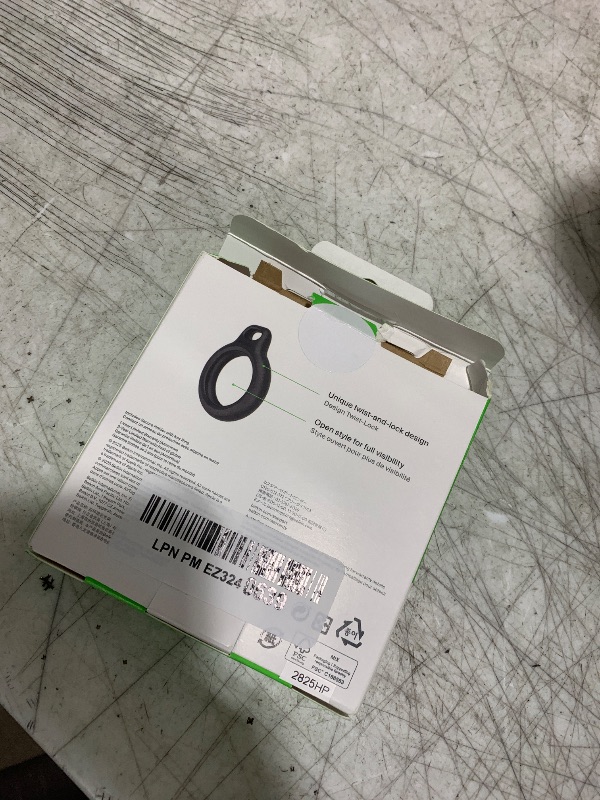 Photo 1 of Belkin Apple AirTag Secure Holder with Key Ring - Durable, Scratch-Resistant Case with Open Face & Raised Edges - Protective AirTag Keychain Accessory for Keys, Pets, Luggage, & More - Black