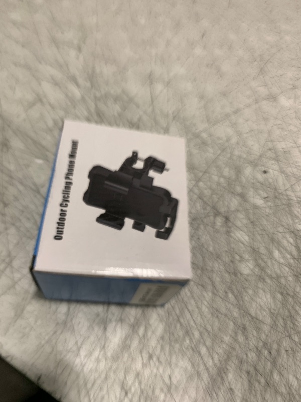 Photo 1 of amzluv Bike Phone Holder Mount, Secure Handlebar Phone Mount Holder for Bike and Motorcycle, Suitable for iPhone and 4.5-6.8" Smartphones, Black