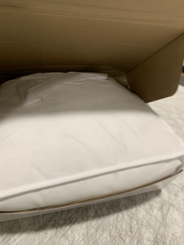Photo 1 of LBRO2M Canadian White Goose Down Pillow 1050 Fill Power 80% Goose Down100% Cotton Pillowcase Queen Down Pillows Ideal for Plush Comfort and Support (20"X36", Set of 1)
