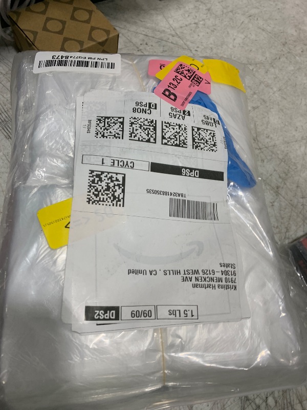 Photo 1 of 10 Pieces Plastic Drop Sheets for Painting, Waterproof and Dust-Proof Clear Cloth for Furniture Cover, 9x12 Feet Tarps