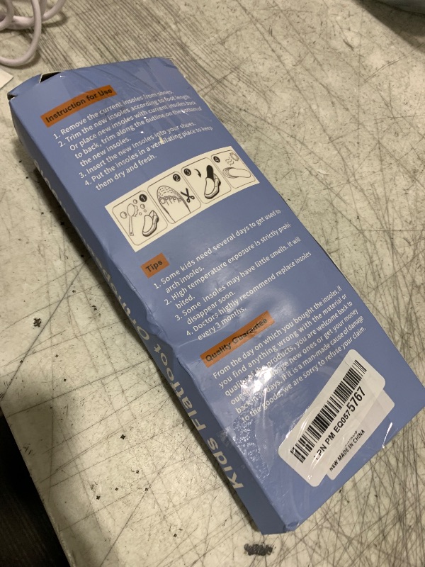 Photo 1 of Ailaka Kids Orthotic Arch Support Shoe Insoles, Plantar Fasciitis Cushioning Athletic Inserts for Flatfoot Pain Relief Running Walking
