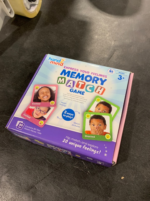 Photo 1 of hand2mind Express Your Feelings Memory Match Game, Emotion Cards, Matching Game, Emotional Intelligence for Kids, Play Therapy Games for Kids, Social Emotional Learning Activities, Social Skills Games