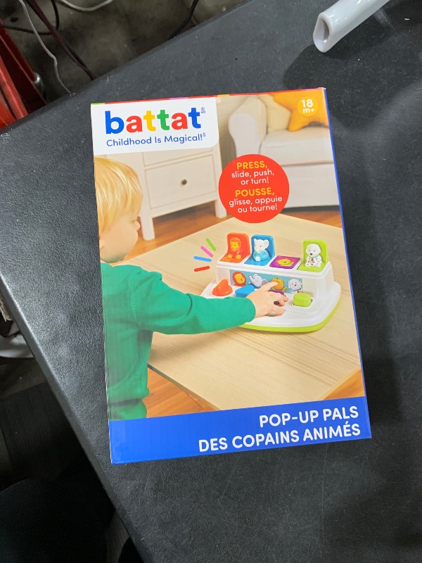 Photo 1 of Battat – Cause – And – Effect Toy – Developmental Toy With Buttons & Colors – Color Sorting Animal Toys – For Kids, Toddlers, Babies – 18+ Months – Pop – Up Pals