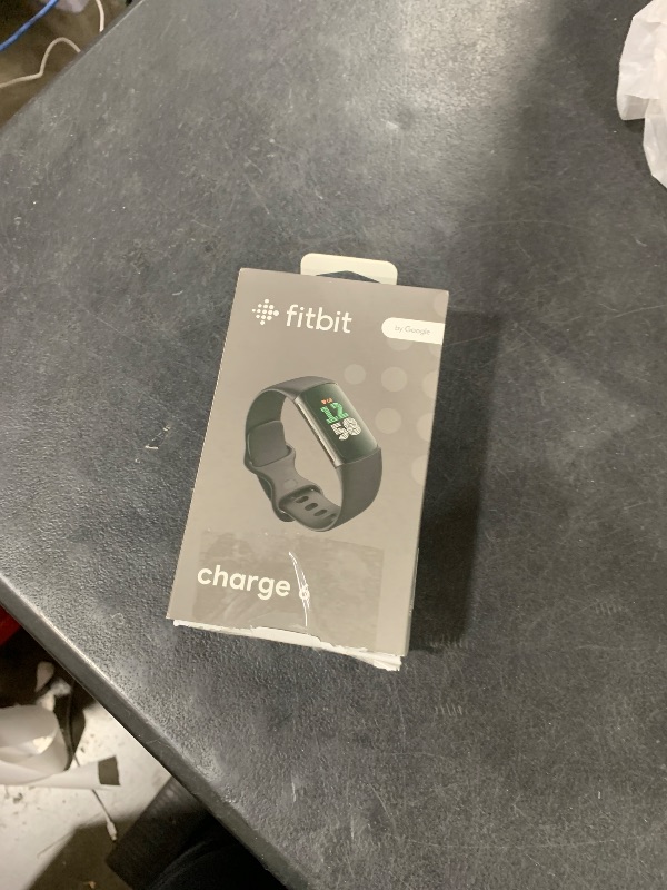 Photo 1 of Fitbit Charge 6 Fitness Tracker with Google apps, Heart Rate on Exercise Equipment, 6-Months Premium Membership Included, GPS, Health Tools and More, Obsidian/Black, One Size (S & L Bands Included)