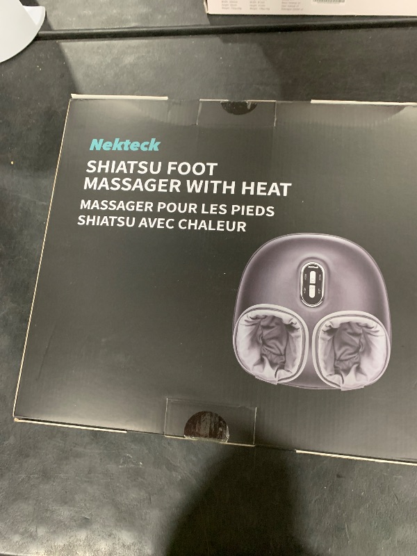 Photo 1 of Nekteck Shiatsu Foot Massager with Heat, FSA Eligible Deep Kneading Therapy Air Compression, HSA Feet Massage Improve Blood Circulation Foot Wellness Soothing Pain Relief, Relax for Home Office Use