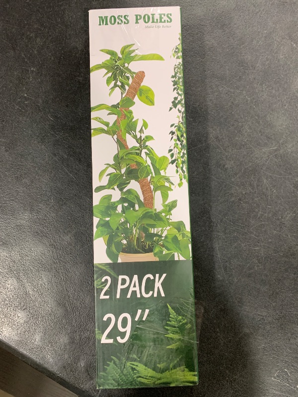 Photo 1 of 2 Pack Moss Pole, LveSunny 29 Inch Bendable Moss Pole Monstera Plant Support, More Flexible and Corrosion-Resistant Monstera Plant Support, Suitable for Potted Plants to Grow Upwards