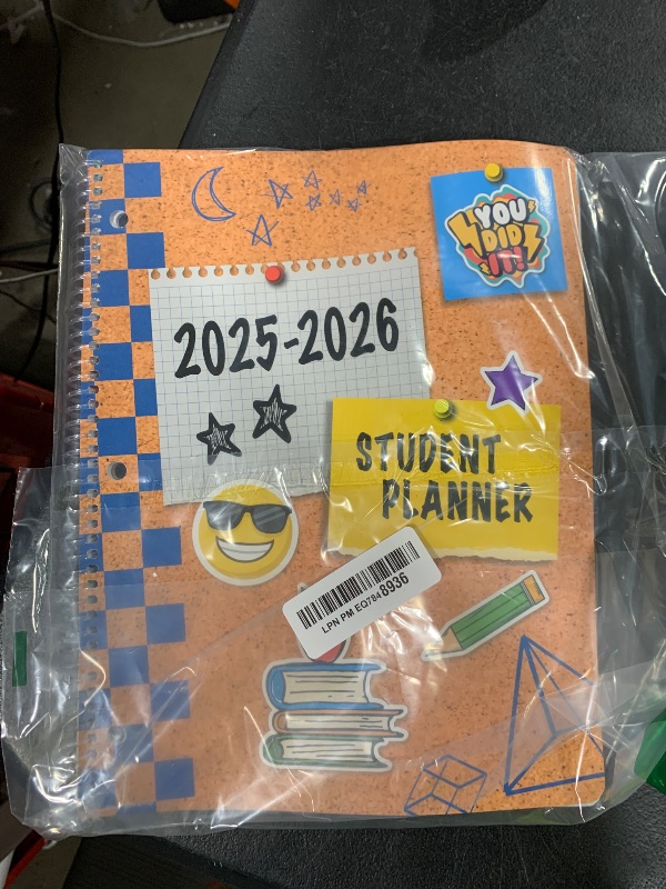 Photo 1 of Global Datebooks 2025-2026 Elementary Student Planner 8.5x11 - Dated Weekly & Monthly Academic Planner (Large) with Ruler/Bookmark & Stickers, Ideal for Homework, Matrix Style, Corkboard