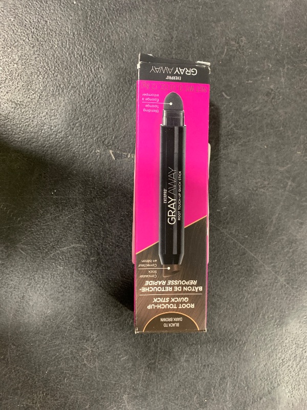 Photo 1 of EVERPRO Gray Away Root Touchup Quick Stick, Black/Dark Brown, 0.1 Oz
