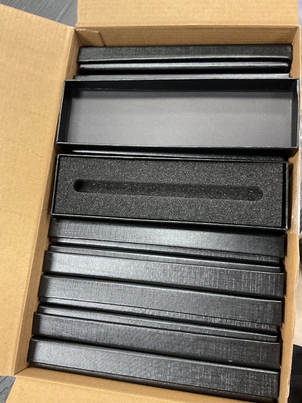 Photo 1 of Fulmoon 24 Pcs Inspirational Pen Boxes Empty Thank You Pen Boxes for Ballpoint Jewelry Display Motivational Quote Cases Appreciation Gifts for Employee Teacher Coworker Office Team(Black)