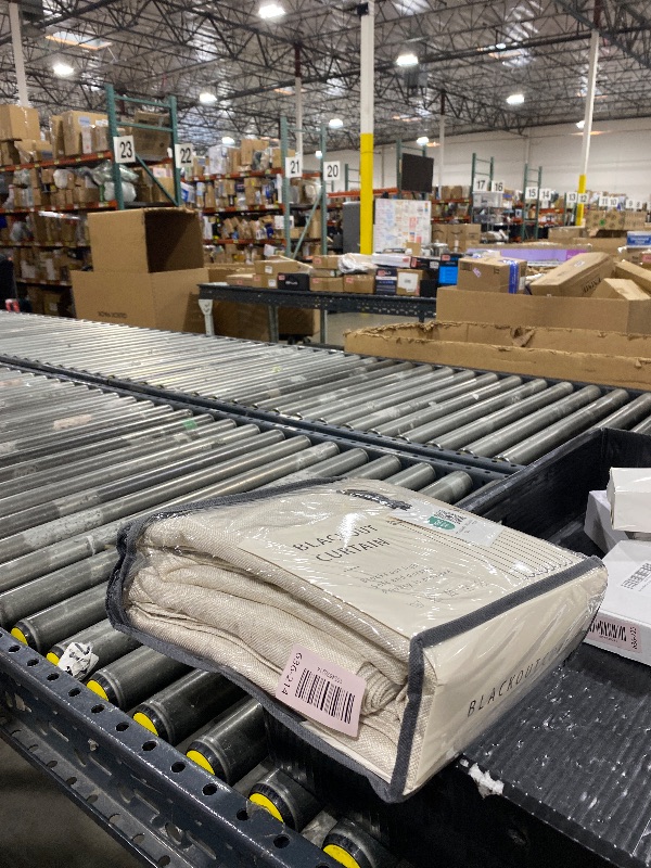 Photo 1 of 100% Blackout Shield Linen Blackout Curtains for Bedroom 96 Inches Long, Back Tab/Rod Pocket Living Room Drapes, Thermal Insulated Blackout Curtains 2 Panels Set, 50" W x 96" L,Cream