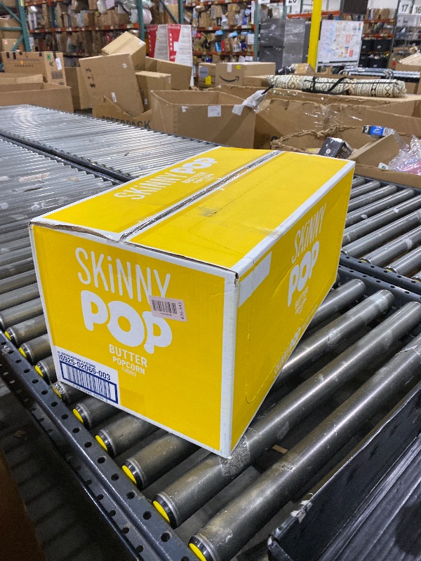 Photo 1 of SkinnyPop Popcorn, Butter, Made with Real Butter, Whole Grain Snack, 4.4oz Bags (12ct)
