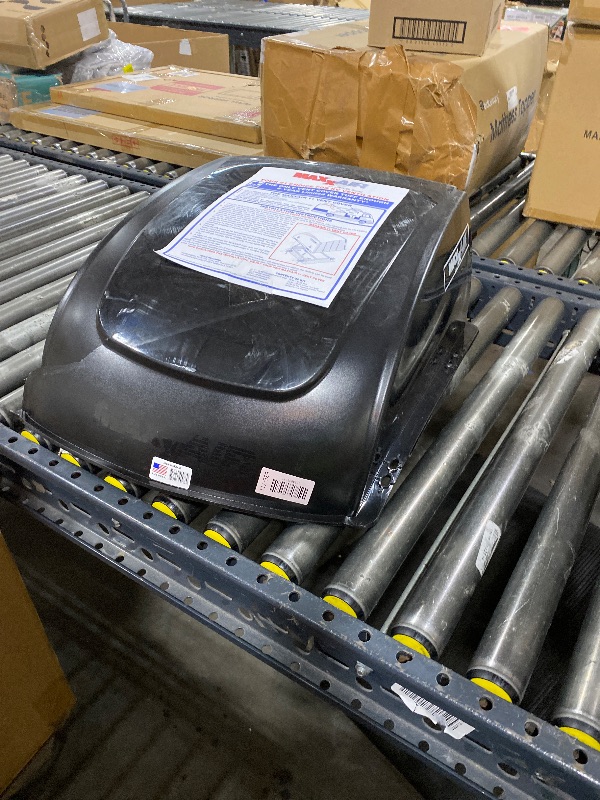 Photo 1 of MAXXAIR Maxx I+ Vent Cover for RV Roof Vents - Sleek, Updated Design, Easy Installation, Zero-Leak Protection, Compatible with Many Popular Roof Vents, Black (00-933052)
