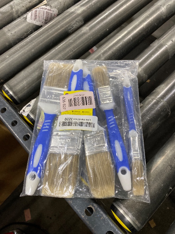 Photo 1 of Bates- Paint Brushes for Walls, 0.5", 1", 1.5" & 2", 5 Pack, Synthetic Bristle, Shatterproof Handle, Stain Brush, Furniture Paint Brush, Wall Paint Brushes for Painting Walls, Painting Brush