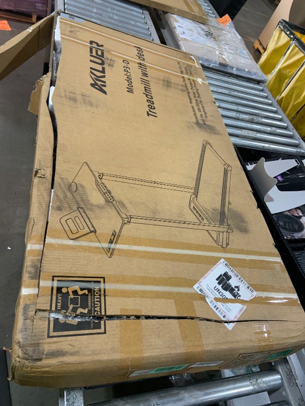 Photo 1 of Akluer Walking Pad Treadmill with Adjustable Desk, 330lbs Capacity, Compact Walking Pad, 2.5HP Under Desk Treadmills, 45dB Silent Operation, Foldable Treadmill with Remote Control, for Home Office