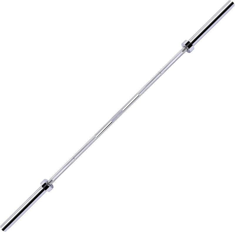 Photo 1 of Fitvids Olympic Barbell Bar for Power Lifting and Weightlifting, 700 Pound Capacity, 2 Inch Diameter, 5FT