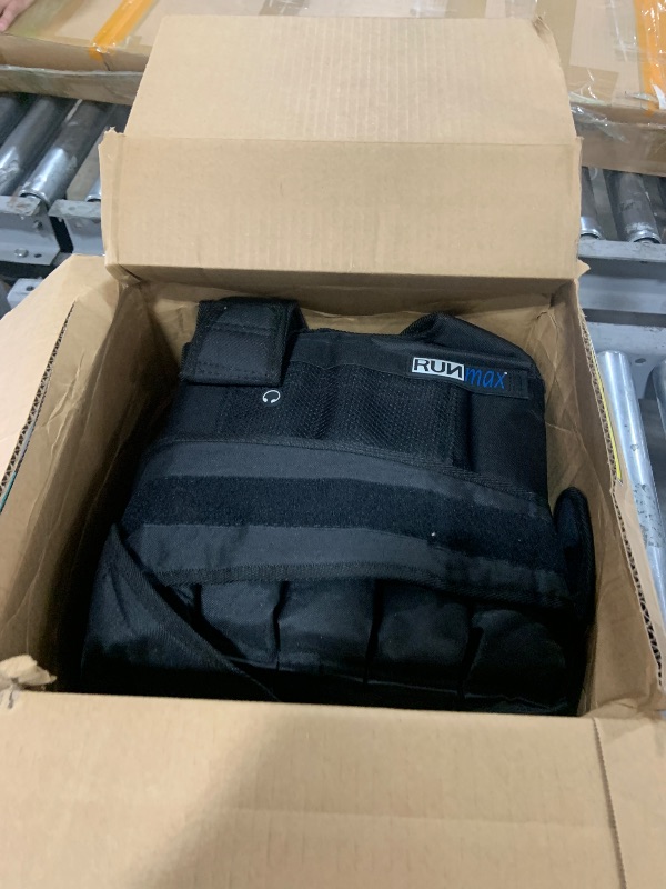 Photo 1 of RUNmax 12lb-140lb Weighted Vest (Without Shoulder Pads, 50lb),Black