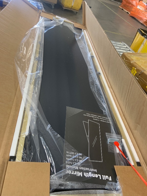 Photo 1 of DUMOS Full Length Mirror 59"x16" Full Body Floor Mirror for Bedroom or Cloakroom, Can Stand Alone, Hang or Lean Against Wall, Tall Wall Mirror with Stand and Sleek Aluminum Alloy Thin Frame