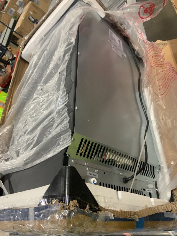 Photo 1 of Commercial Ice Maker Machine,Moon-Shaped Ice,100lbs/24H Under Counter ice Machine,Freestanding Ice Maker,Ice Thickness Control,Stainless Steel Ice Makers for Home,Bar,Cafe and Offices