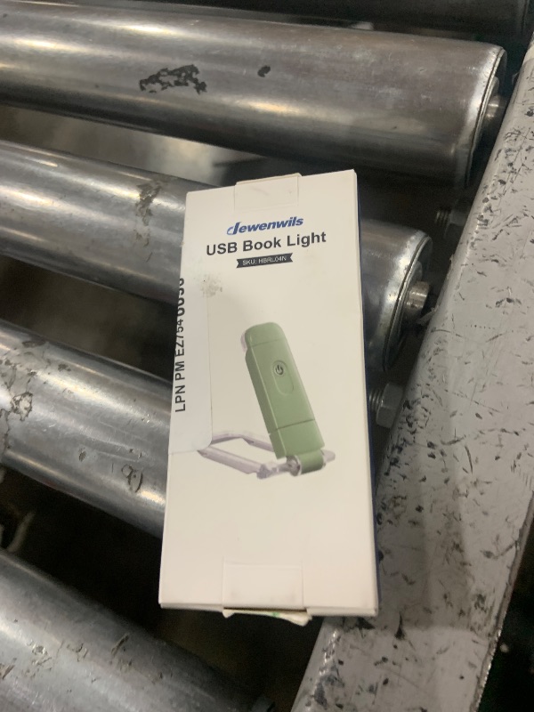 Photo 1 of DEWENWILS USB Rechargeable Book Reading Light, LED Clip on Booklight Flexible Reading Lights in Bed, Car at Night, 4 Brightness Adjustable, Perfect for Bookworms, Kids (Grass Green)
