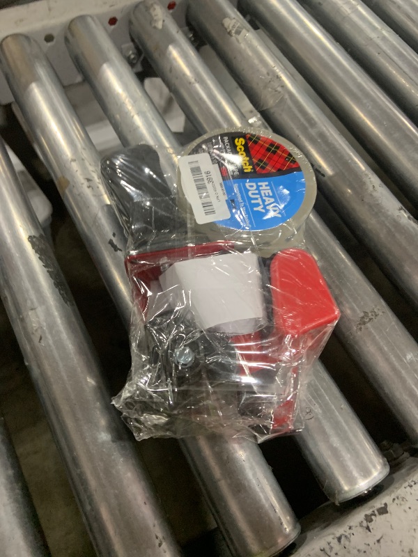 Photo 1 of Scotch Heavy Duty Packaging Tape, 1.88 x 54.6 yd, Designed for Packing, Shipping and Mailing, Strong Seal on All Box Types, 3" Core, Clear, 1 Roll w/Dispenser (3850-2ST)