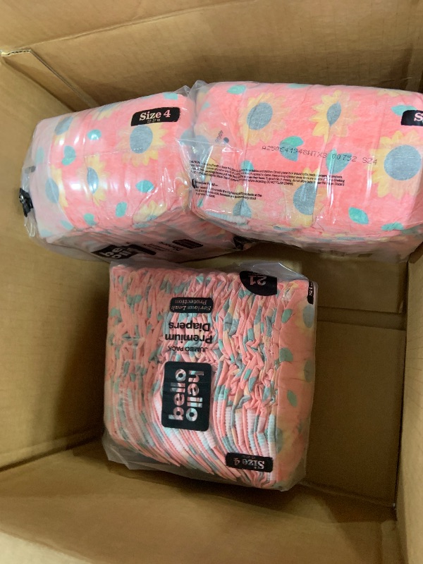Photo 1 of Hello Bello Diapers, Size 4 (22-37 lbs) Flower Child, 84 Count Value Pack of Premium Disposable Baby Diapers, Hypoallergenic with Soft, Cloth-Like Feel
