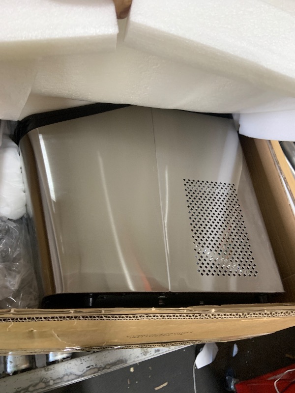 Photo 1 of WIE Nugget Ice Maker Countertop, 44 lbs in 24 Hours, Pellet Ice Maker Machine with Self-Cleaning, 0.75 Gallon Tank & Scoop Included, Crushed Pebble Ice Makers for Home/Office/Bar/Party, Silver